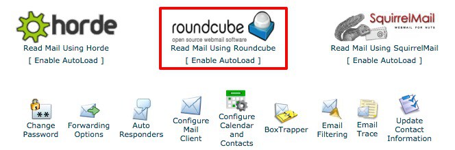 cPanel X Webmail Main